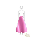 Couture Flared Maxi Skirt