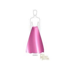 Couture Flared Maxi Skirt
