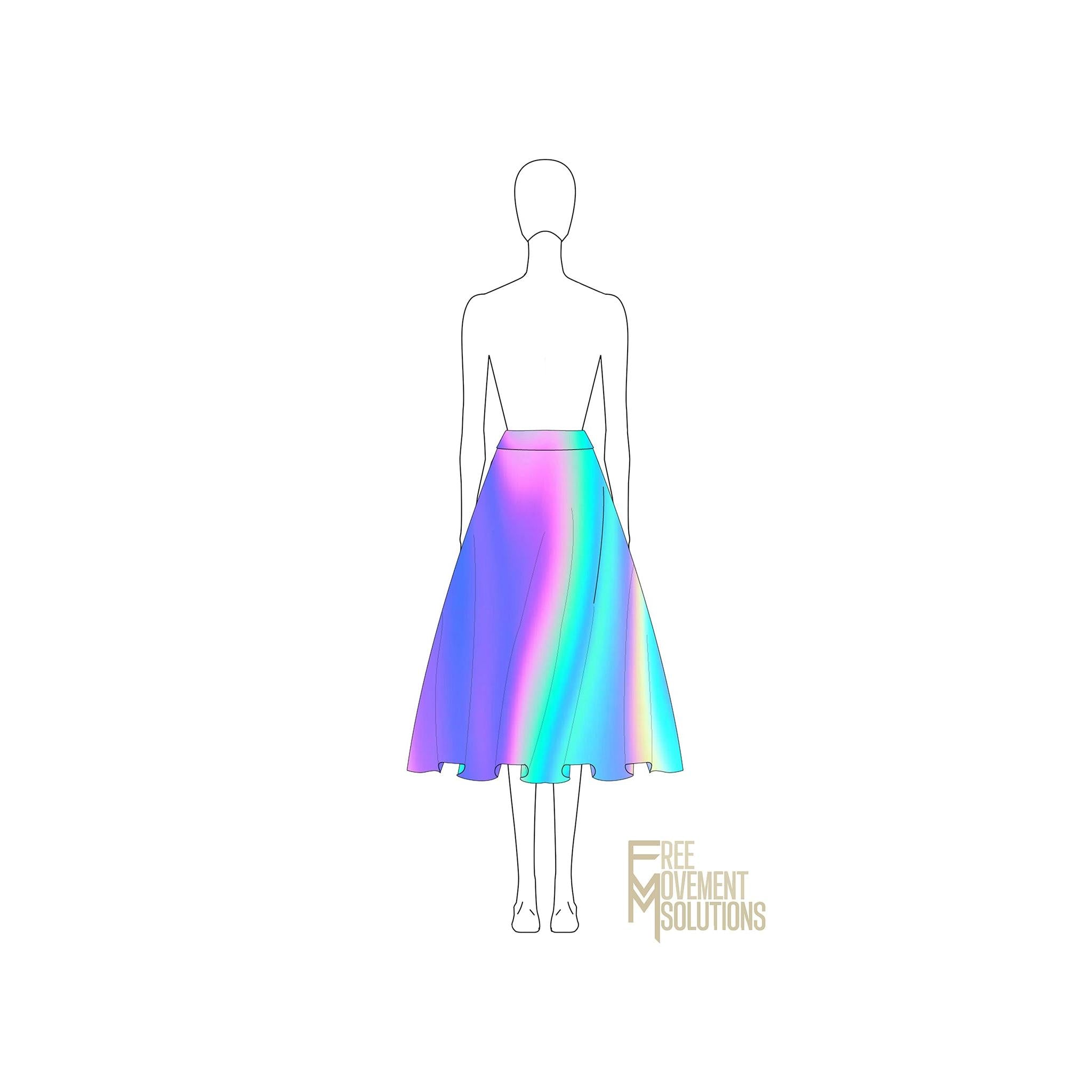Couture Flared Midi Skirt Couture Flared Midi Skirt