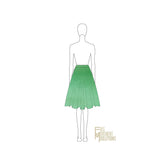 Couture Flared Knee Length Skirt
