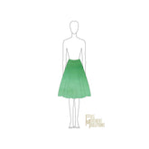 Couture Flared Knee Length Skirt