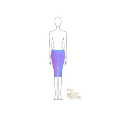 Couture Low Waisted Knee Length Leggings