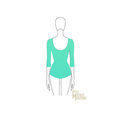 Couture U-Neck Half Sleeved Leotard