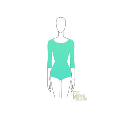 Couture U-Neck Half Sleeved Leotard