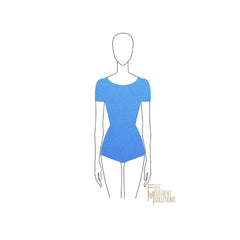 Couture Scoop Back Short Sleeve Leotard