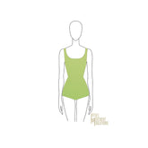 Couture Open Neck Sleeveless Leotard