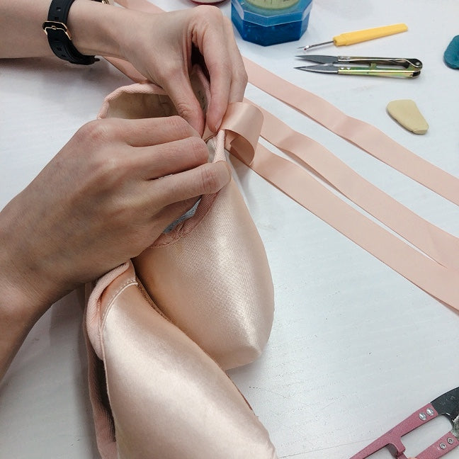 Ballet Pointe Shoe Ribbons Sewing Workshop Ballet Pointe Shoe Ribbons Sewing Workshop