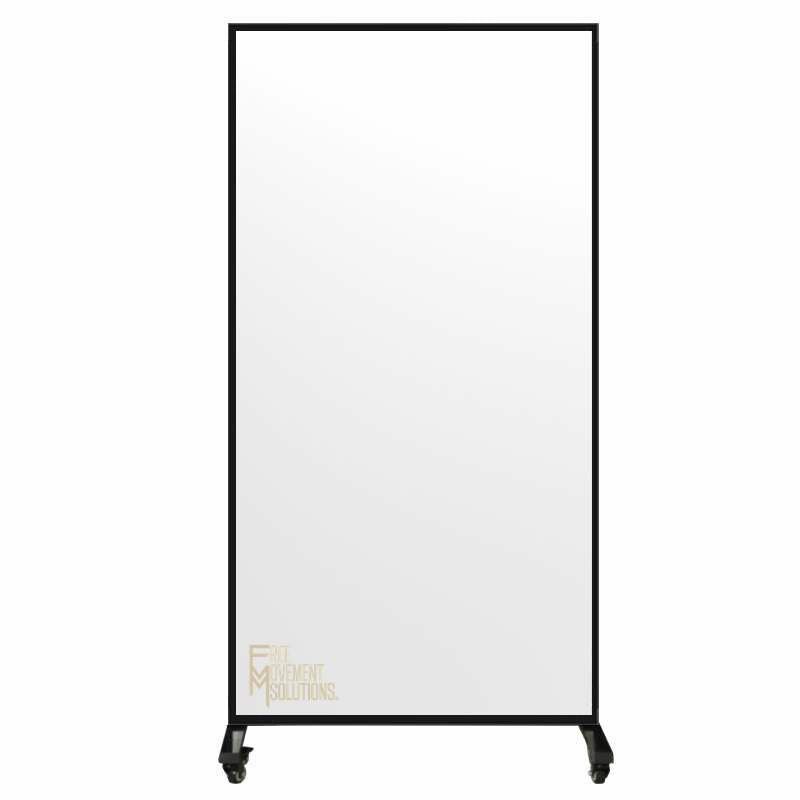 Shatterproof Framed Mirror on Wheels Shatterproof Framed Mirror on Wheels