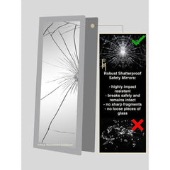 Shatterproof Framed Mirror on Wheels