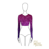 Couture Long Sleeve Crop Top