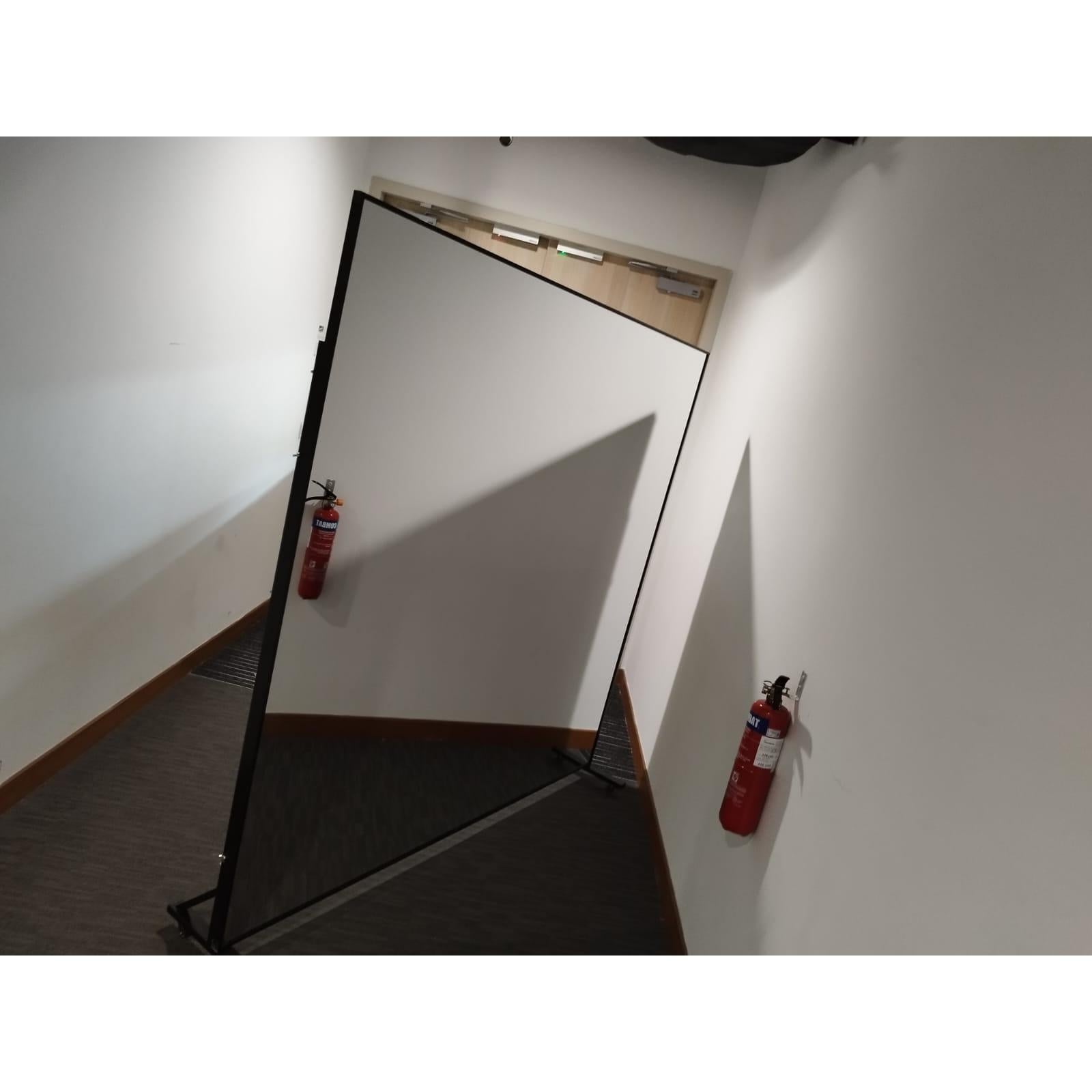 Shatterproof Framed Mirror on Wheels Shatterproof Framed Mirror on Wheels