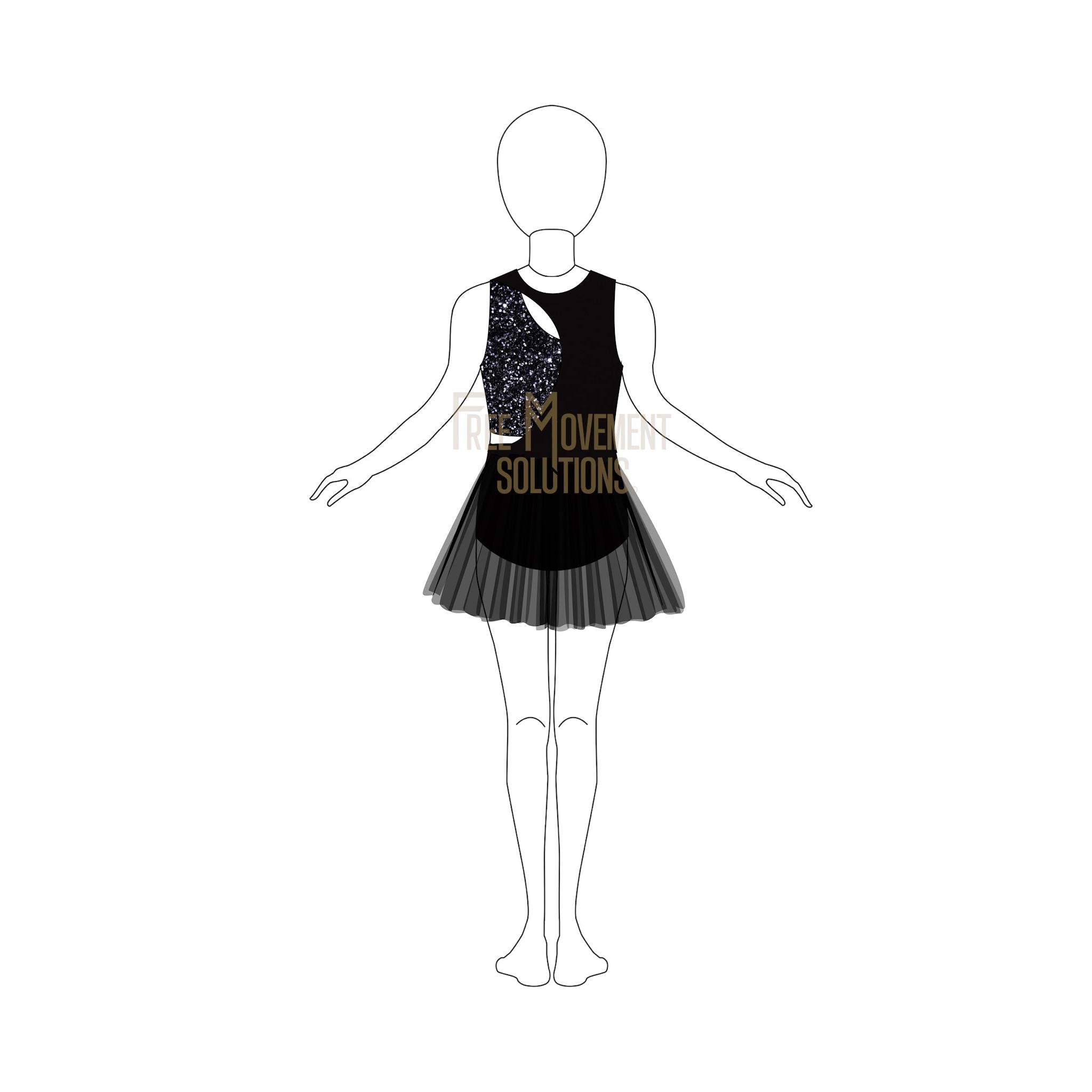 Couture Cut-Out Leotard Dress Couture Cut-Out Leotard Dress