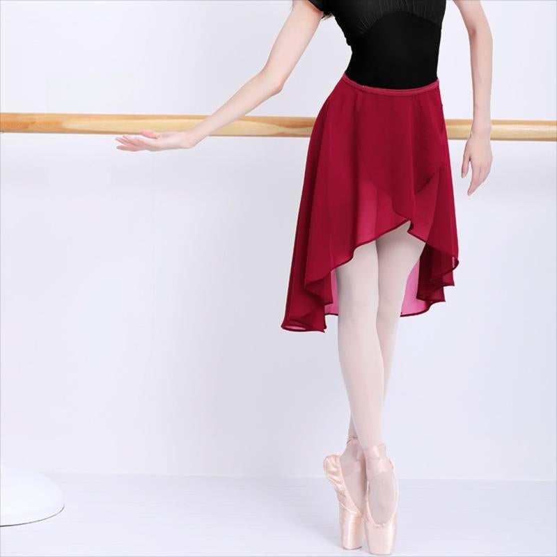 Jovelle Chiffon Asymmetrical Wrap Skirt