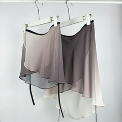 Belen Two-Tone Wrap Skirt