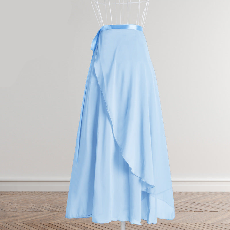 Perrine Flow Chiffon Wrap Long Skirt