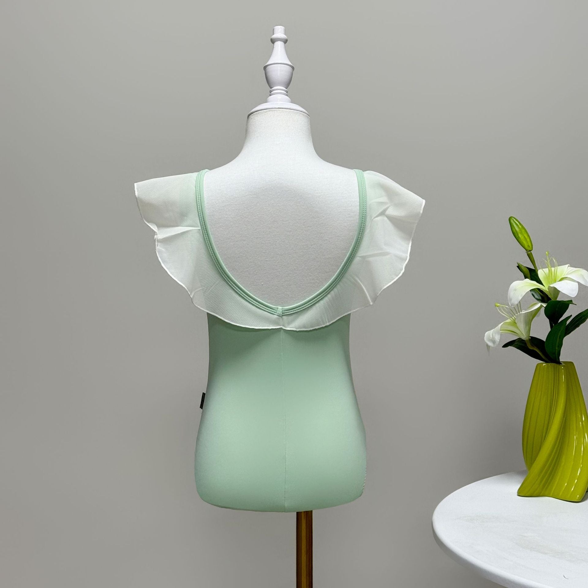 Snowiora Ruffle Sleeve Leotard