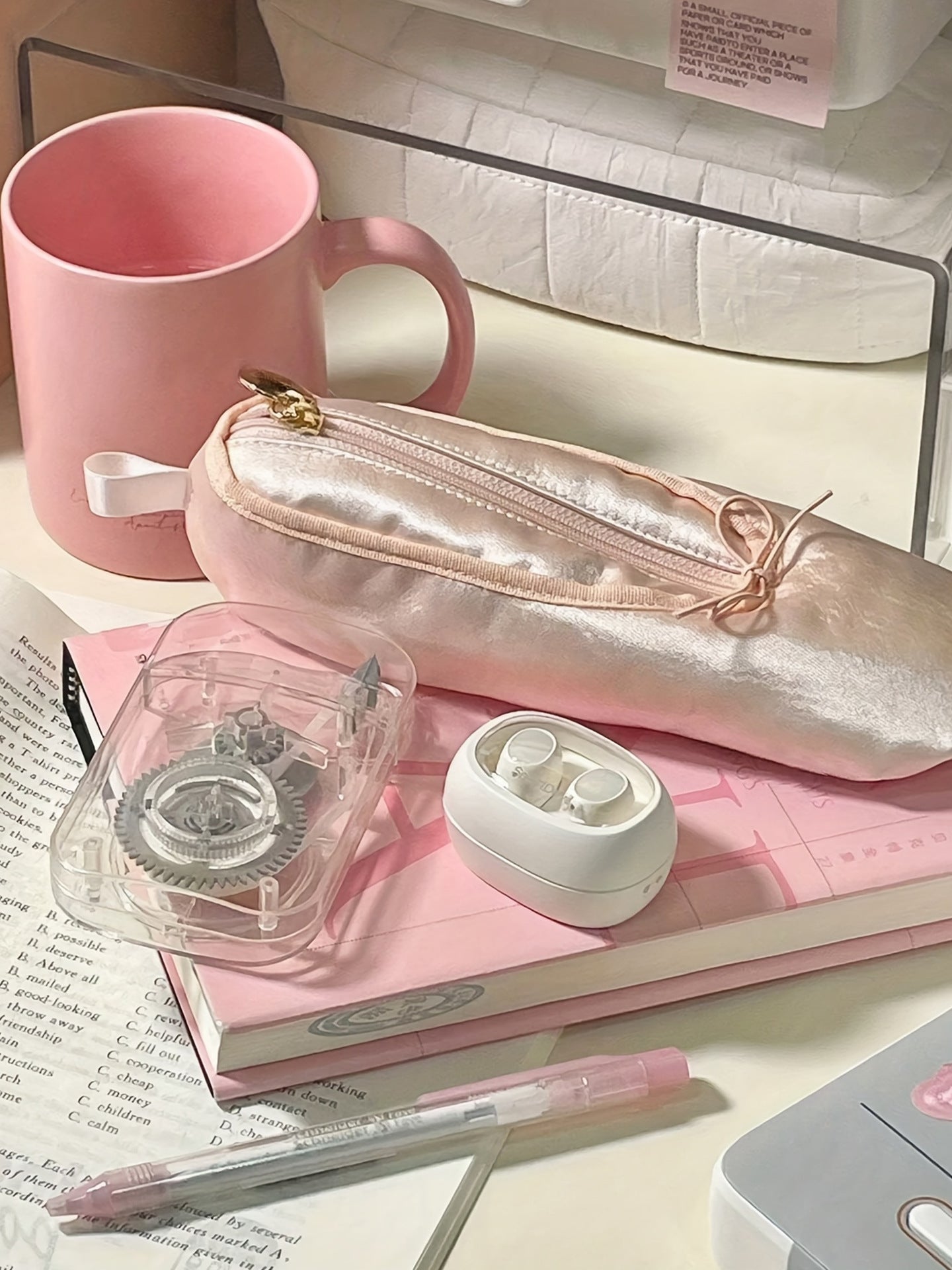 Petalliquea Pointe-Inspired Cosmetic Pouch