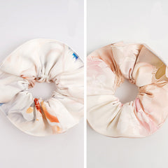 Faustine Satin Tie-Dye Hair Scrunchie