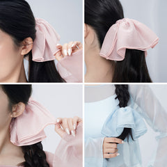 Lilliana Mesh Ribbon Scrunchie