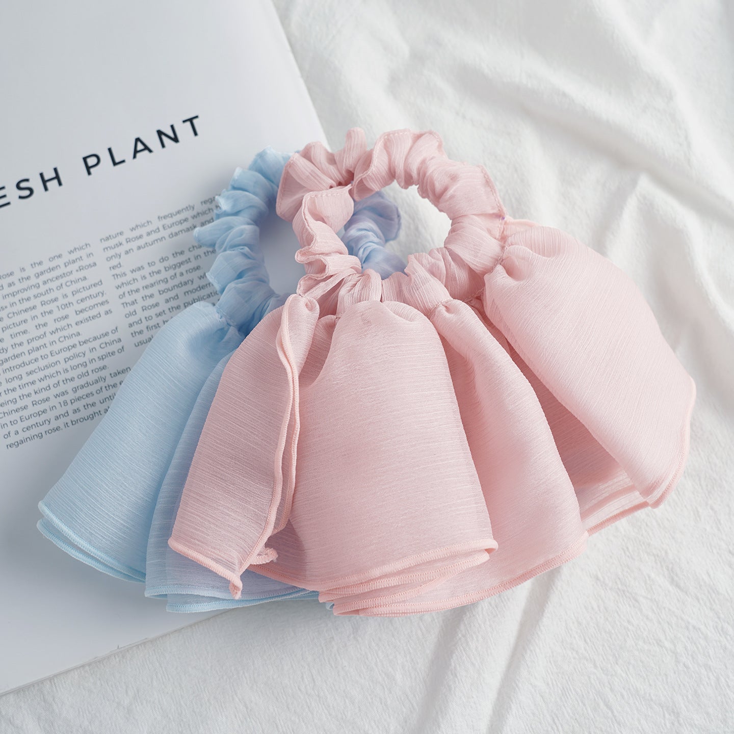 Lilliana Mesh Ribbon Scrunchie