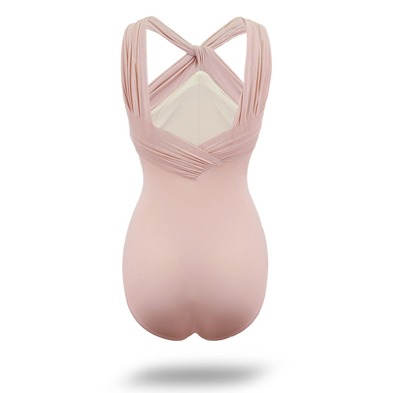 Thalassa Cross Neck High-Stretch Leotard