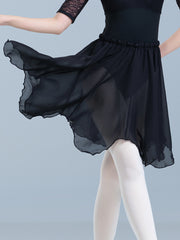 Eulalia Petal Hem Chiffon Dance Skirt