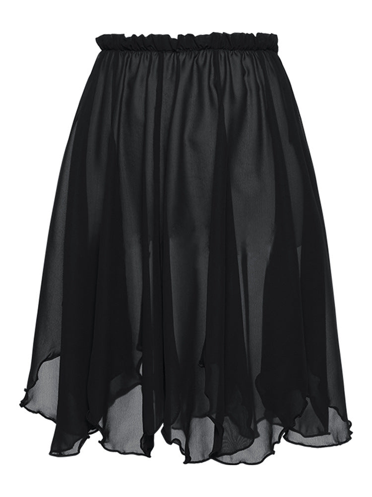 Eulalia Petal Hem Chiffon Dance Skirt