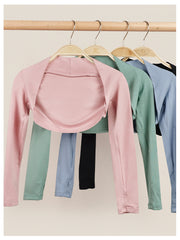 Petaldore Long Sleeve Wrap Training Outerwear