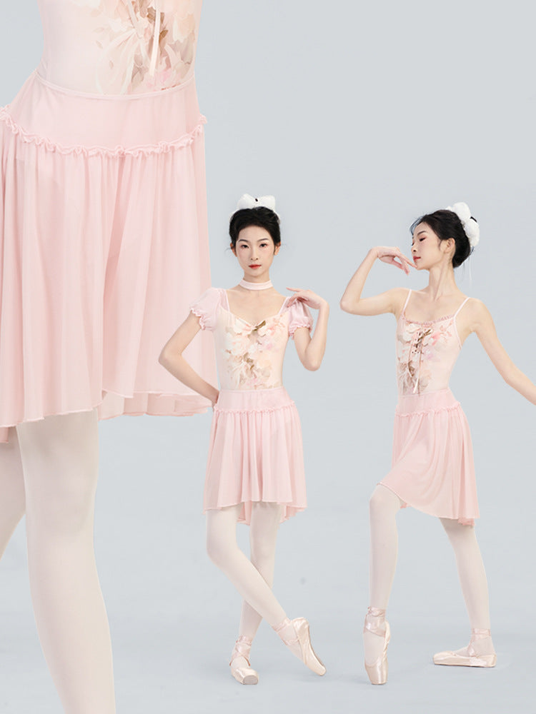Maristela Soft Mesh Mid-Length Skirt