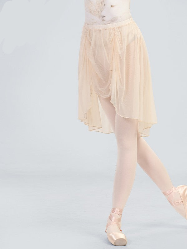 Nerita Soft Mesh Pleated Mid-Length Skirt