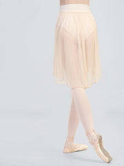 Nerita Soft Mesh Pleated Mid-Length Skirt