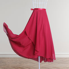 Perrine Flow Chiffon Wrap Long Skirt