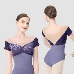 Corisande Velvet Short Sleeve Leotard