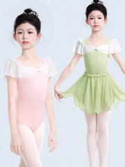 Ariela Bow Flutter Sleeve Leotard