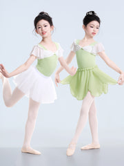 Ariela Bow Flutter Sleeve Leotard