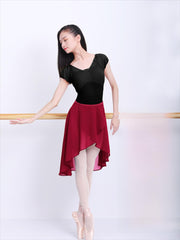 Jovelle Chiffon Asymmetrical Wrap Skirt
