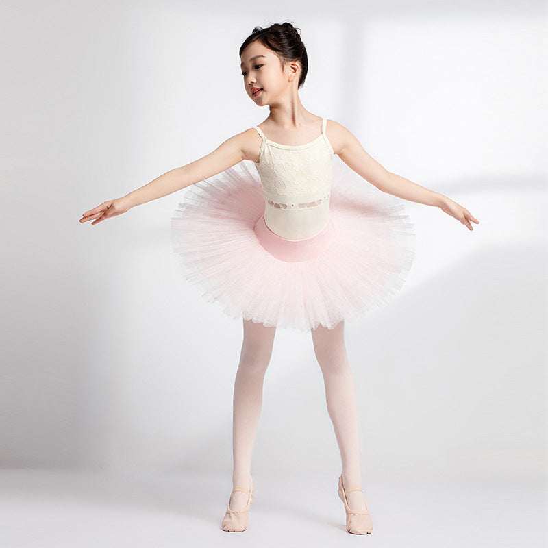 Delira Lace Panel Strap Leotard