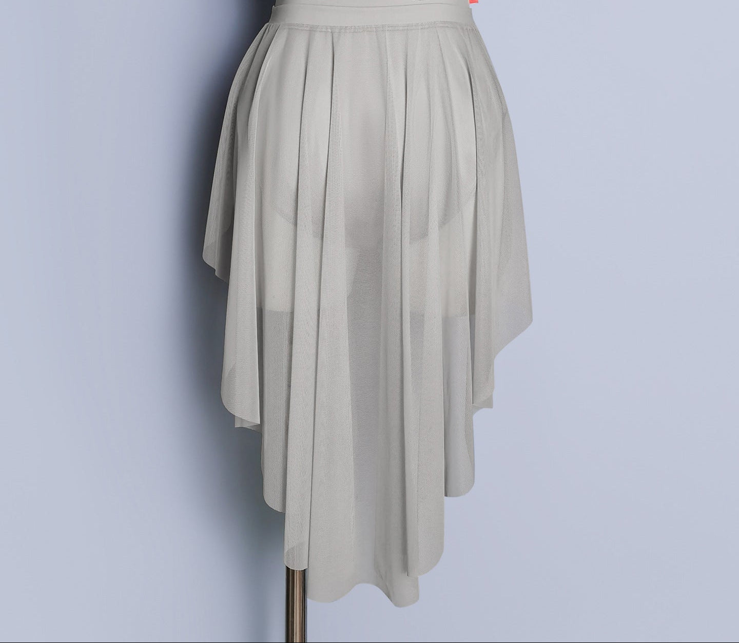Perlina Layered Mesh Pleated Wrap Skirt