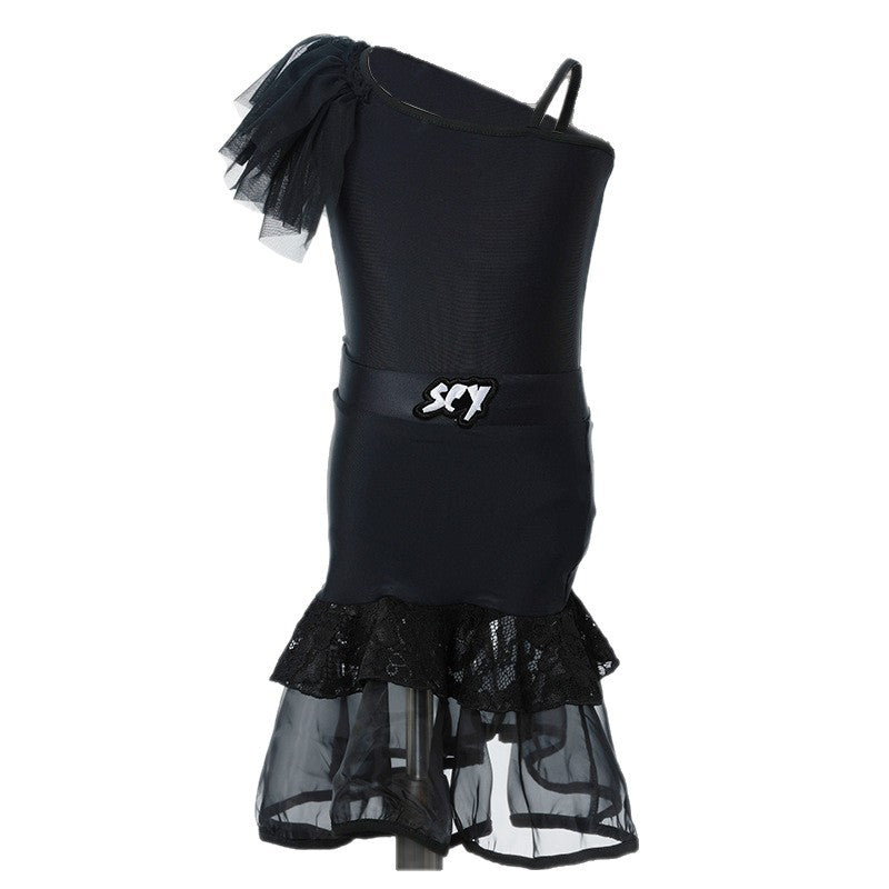 Norela One-Shoulder Ruffle Dress