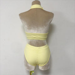 Rivienne Halter Neck Dance Set with Undergarment