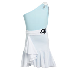 Sirela One-Shoulder Ruffle Skirt Dress