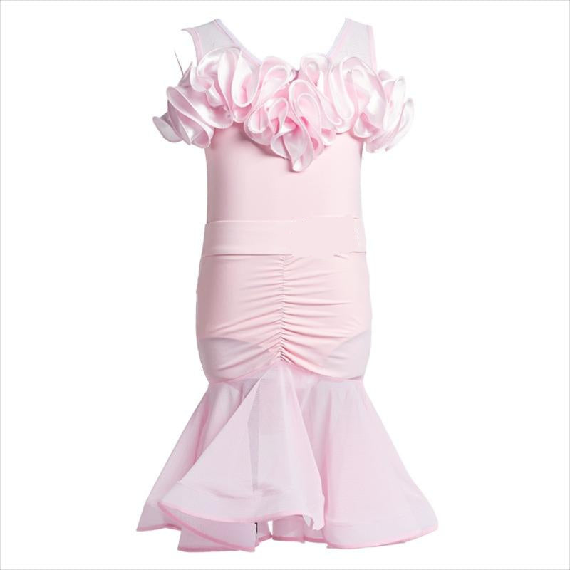 Vynela Ruffle Mesh Accent Dress