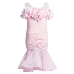 Vynela Ruffle Mesh Accent Dress