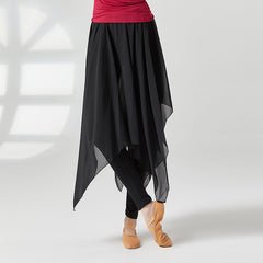 Elyvoria Chiffon Asymmetrical Overlay Skirt