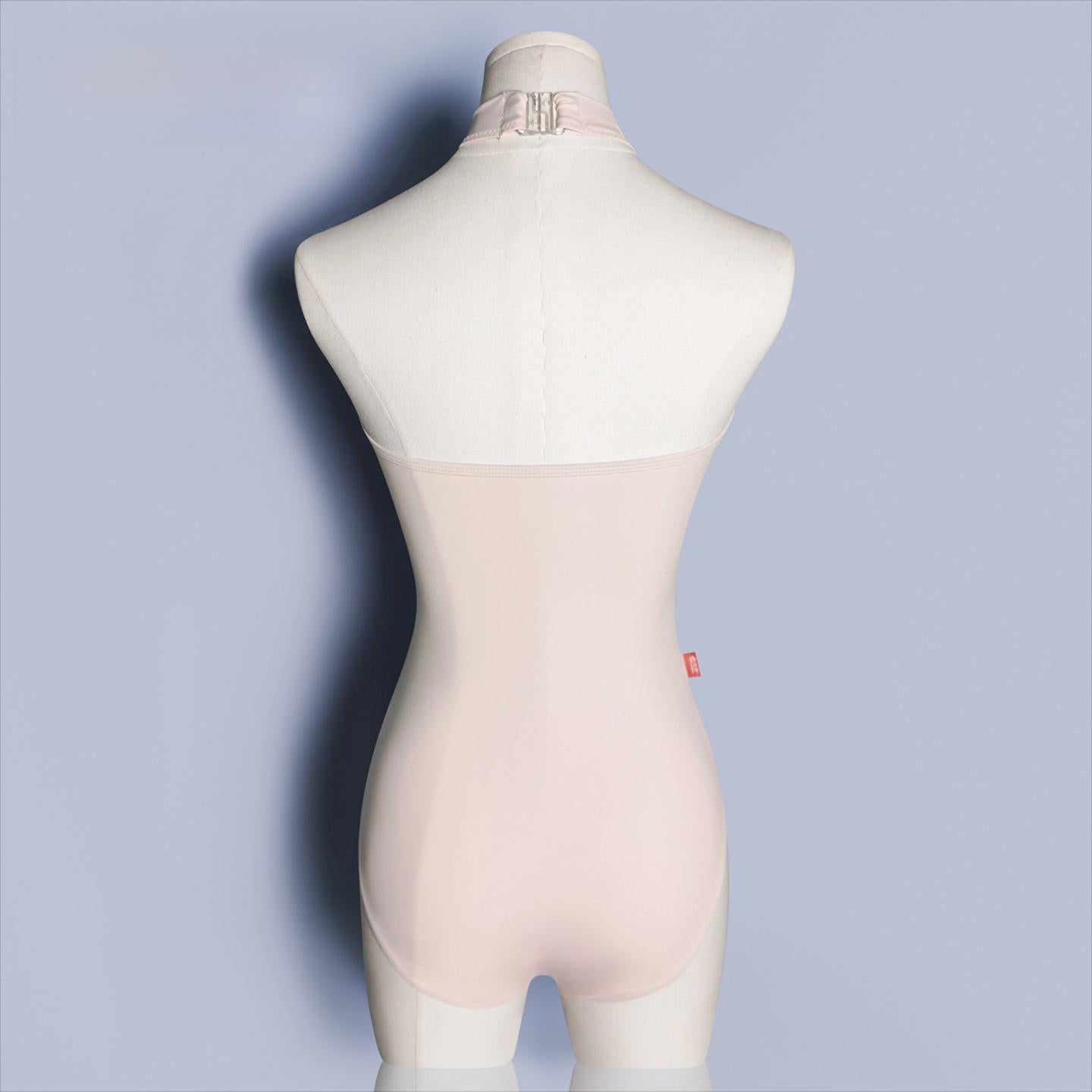 Helavienne High Neck Open Back Leotard