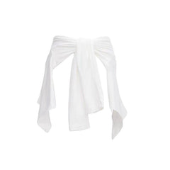 Qoravelle Draped Wrap Top
