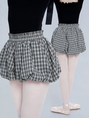 Soravelle Plaid Bubble Shorts