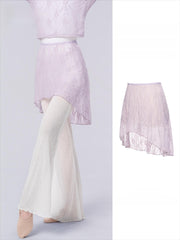 Voravienne Lace High-Low Wrap Skirt