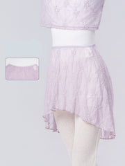 Voravienne Lace High-Low Wrap Skirt