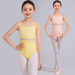 Wexira Lace Panel Camisole Leotard